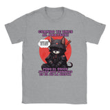 Camiseta unisex estampado de gato "Siesta No Jutsu" Sports Grey