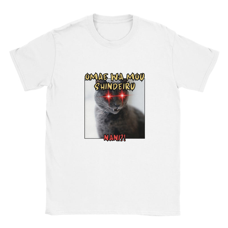 Camiseta unisex estampado de gato "Nani?!" Michilandia | La tienda online de los amantes de gatos