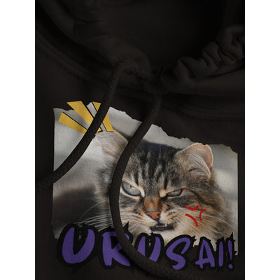 Sudadera con Capucha Unisex Estampado de Gato "Meme Urusai!" Michilandia | La tienda online de los amantes de gatos