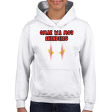 Sudadera con capucha júnior estampado de gato "Mirada Letal: Omae wa mou shindeiru" Michilandia | La tienda online de los amantes de gatos