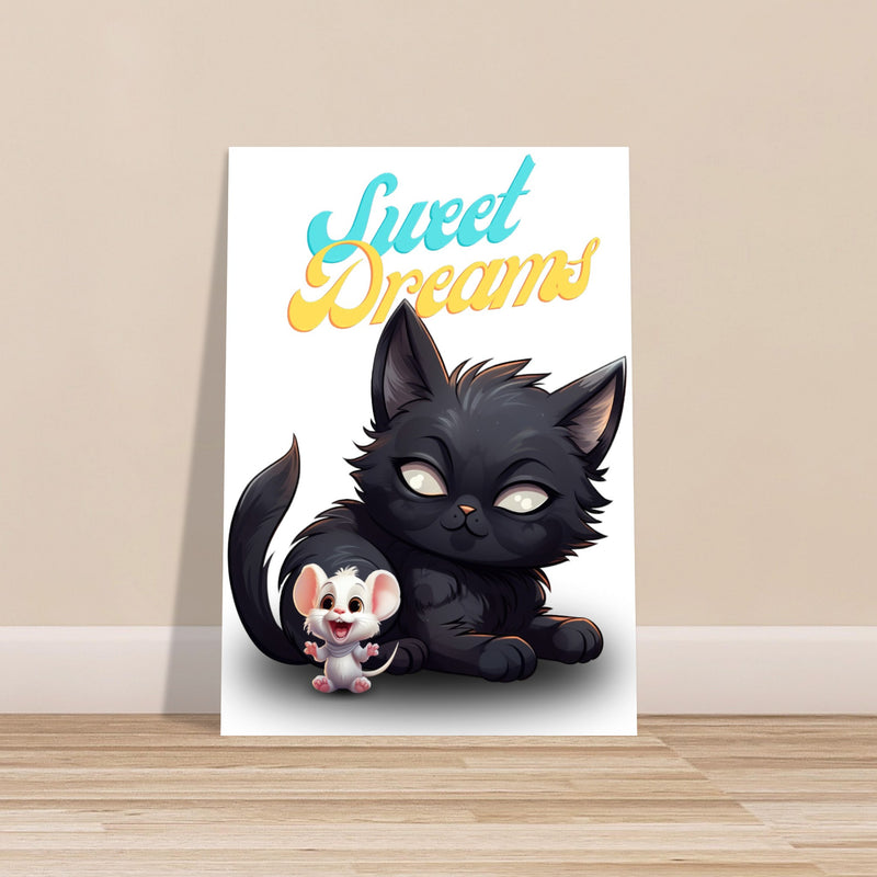 Póster de gato "Sweet Dreams" Gelato