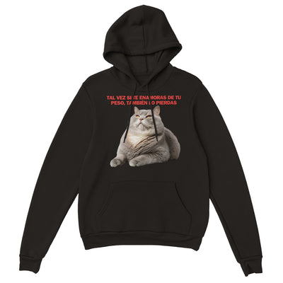 Sudadera con Capucha Unisex Estampado de Gato 