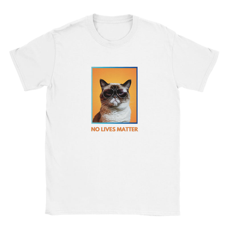 Camiseta Junior Unisex Estampado de Gato "Gruñón Sarcástico" Michilandia