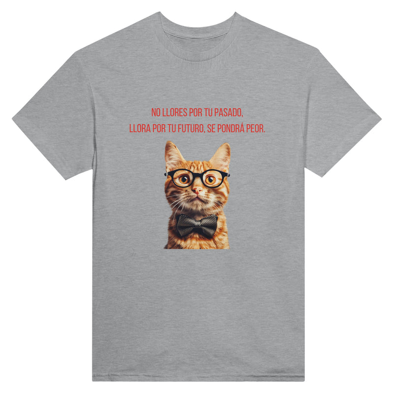 Camiseta Unisex Estampado de Gato "Profecía Peluda" Michilandia