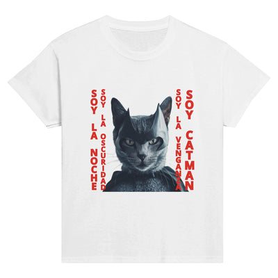 Camiseta Junior Unisex Estampado de Gato 