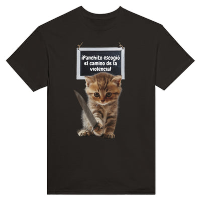 Camiseta Unisex Estampado de Gato 