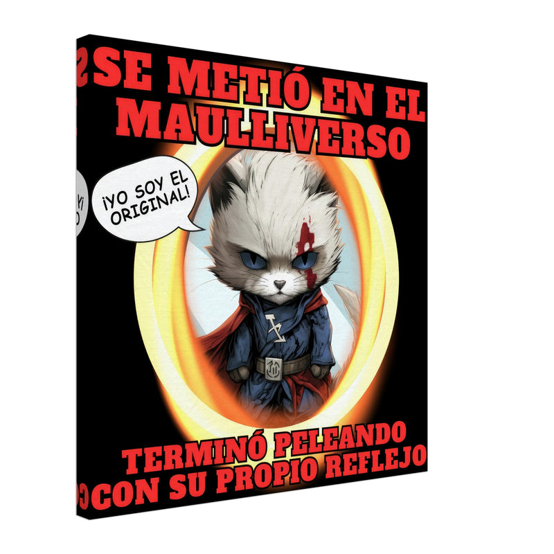 Lienzo de Gato "El Maulliverso" Michilandia | La tienda online de los amantes de gatos