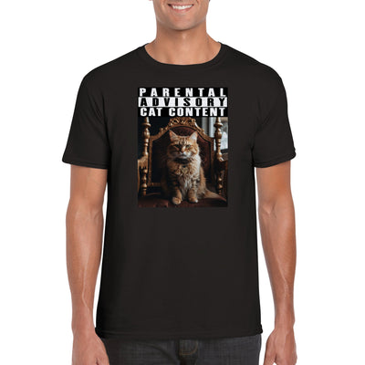 Camiseta unisex estampado de gato 