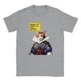 Camiseta unisex estampado de gato "William Michi Shakespeare" Michilandia | La tienda online de los amantes de gatos