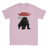 Camiseta Junior Unisex Estampado de Gato "Curiosidad Superada" Michilandia | La tienda online de los fans de gatos