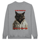 Sudadera Unisex Estampado de Gato "Soy el Problema" Michilandia | La tienda online de los fans de gatos