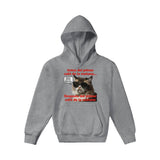 Sudadera con capucha júnior estampado de gato "Amanecer Grumpy" Michilandia | La tienda online de los fans de gatos
