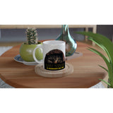 Taza Blanca con Impresión de Gato "Ronroneo Jedi" Michilandia | La tienda online de los fans de gatos