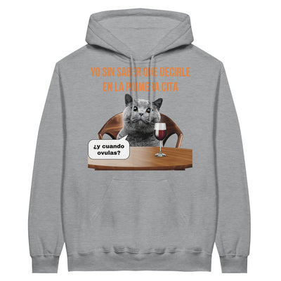 Sudadera con Capucha Unisex Estampado de Gato "Rompehielos" Michilandia