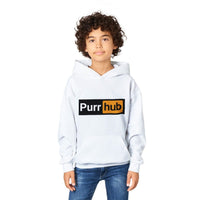 Sudadera con capucha júnior estampado de gato 