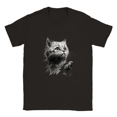 Camiseta unisex estampado de gato 