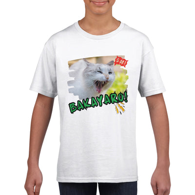 Camiseta Junior Unisex Estampado de Gato 