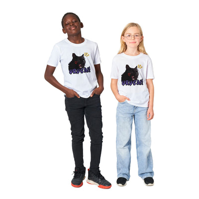 Camiseta Junior Unisex Estampado de Gato "Cállate" Michilandia | La tienda online de los amantes de gatos