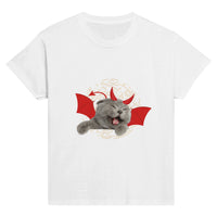 Camiseta Junior Unisex Estampado de Gato 