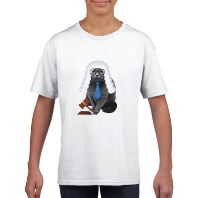 Camiseta Junior Unisex Estampado de Gato 