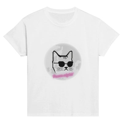 Camiseta Junior Unisex Estampado de Gato 