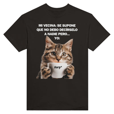 Camiseta Unisex Estampado de Gato 