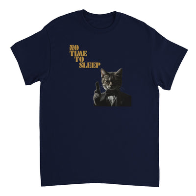 Camiseta Unisex Estampado de Gato "Bond, James Miau" Michilandia | La tienda online de los fans de gatos