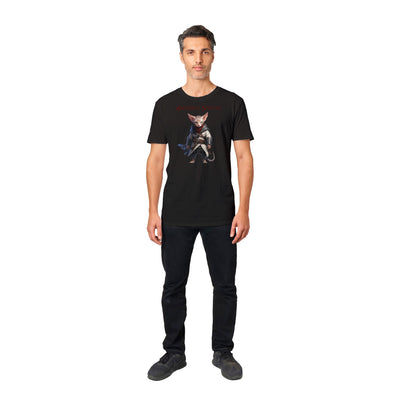 Camiseta unisex estampado de gato "Assassin's Sphynx" Gelato