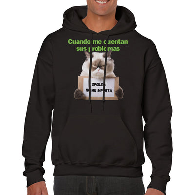 Sudadera con Capucha Unisex Estampado de Gato 