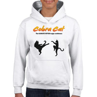 Sudadera con capucha júnior estampado de gato "Cobra Cat: La Saga Continúa" Michilandia | La tienda online de los fans de gatos