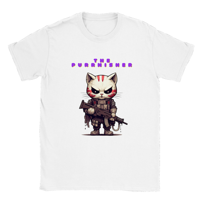 Camiseta unisex estampado de gato "The Purrnisher" Gelato