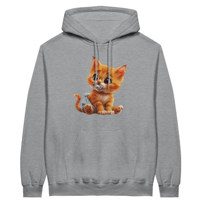 Sudadera con Capucha Unisex Estampado de Gato "Miau en Pañales" Michilandia