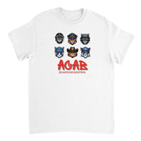 Camiseta Unisex Estampado de Gato "Gatitos de la Ley" Michilandia | La tienda online de los fans de gatos