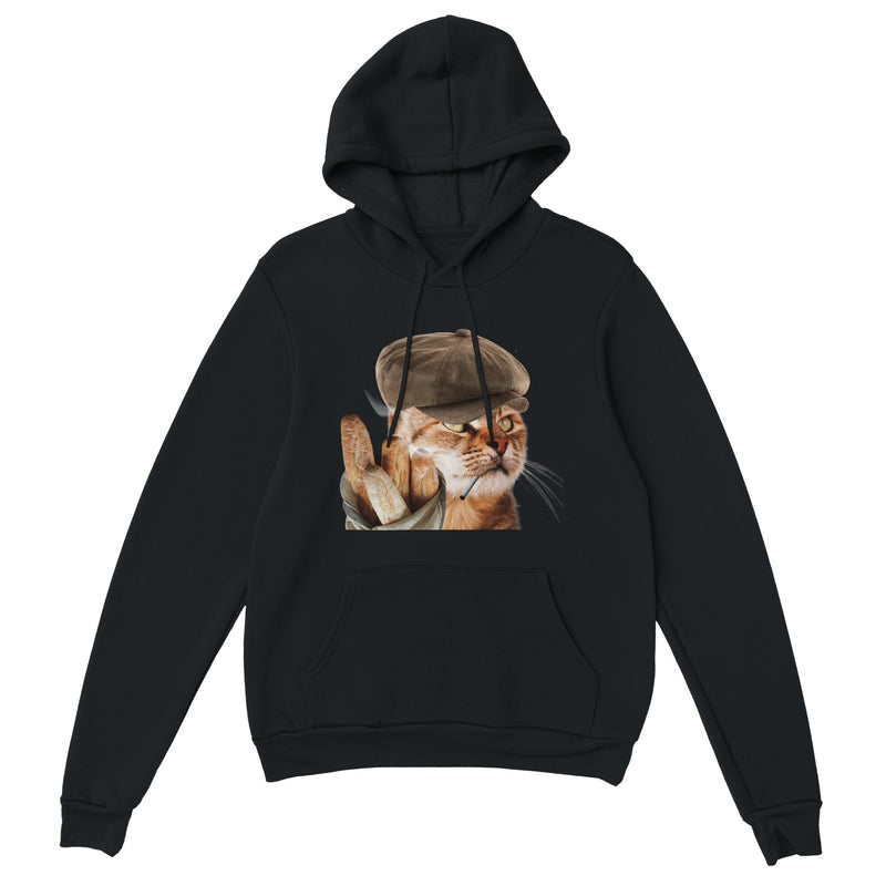 Sudadera con Capucha Unisex Estampado de Gato "Le Chat Parisien" Michilandia | La tienda online de los fans de gatos