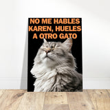 Panel de aluminio impresión de gato "Indignación Felina" Michilandia | La tienda online de los fans de gatos