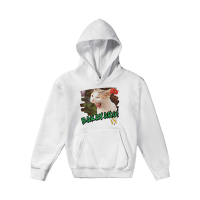 Sudadera con capucha júnior estampado de gato 