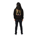 Sudadera con capucha Prémium Unisex Impresión Trasera de Gato "Gatito Shinigami" Michilandia | La tienda online de los fans de gatos