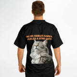 Camiseta de fútbol unisex estampado de gato "Indignación Felina" Subliminator
