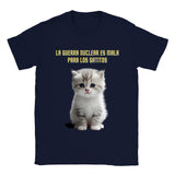 Camiseta unisex estampado de gato "Guerra nuclear" Gelato
