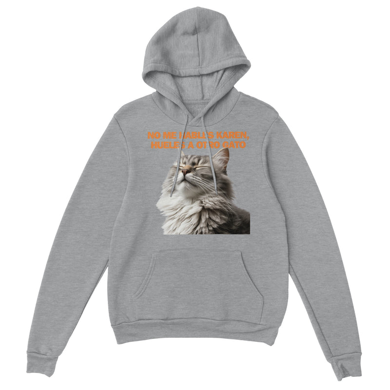 Sudadera con Capucha Unisex Estampado de Gato "Indignación Felina" Michilandia | La tienda online de los fans de gatos