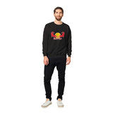 Sudadera Unisex Estampado de Gato "Red Purr Energy" Michilandia | La tienda online de los fans de gatos