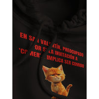 Sudadera con Capucha Unisex Estampado de Gato "San Miaulentín" Michilandia | La tienda online de los fans de gatos