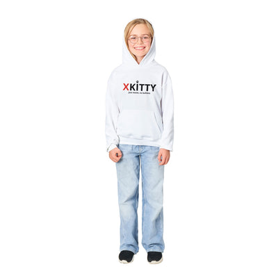 Sudadera con capucha júnior estampado de gato "XKitty Style" Michilandia | La tienda online de los fans de gatos