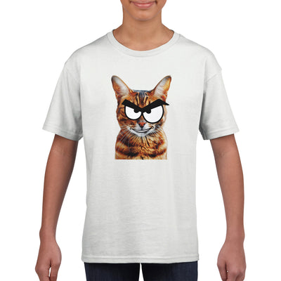 Camiseta Junior Unisex Estampado de Gato 