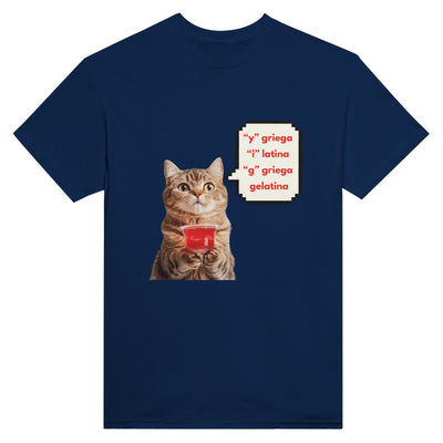 Camiseta Unisex Estampado de Gato "Gelatina" Michilandia