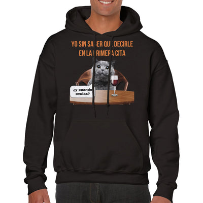 Sudadera con Capucha Unisex Estampado de Gato "Rompehielos" Michilandia