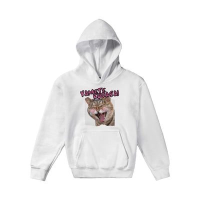 Sudadera con capucha júnior estampado de gato 