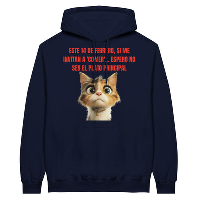 Sudadera con Capucha Unisex Estampado de Gato "Cita Gatuna" Michilandia | La tienda online de los fans de gatos