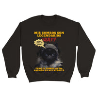 Sudadera unisex estampado de gato 