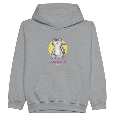 Sudadera con capucha júnior estampado de gato "Zen Felino" Michilandia